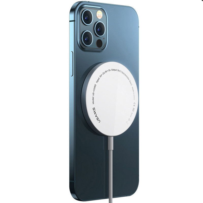 

БЗУ Usams US-CD155 for iPhone 12, 15W, Type-C (магнитный)