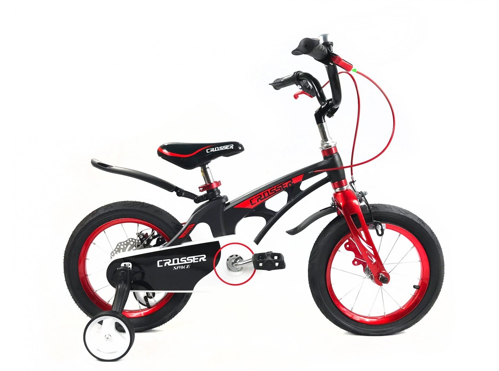 

Велосипед для мальчика Crosser MAGNESIUM BIKE Space 16 Black Red