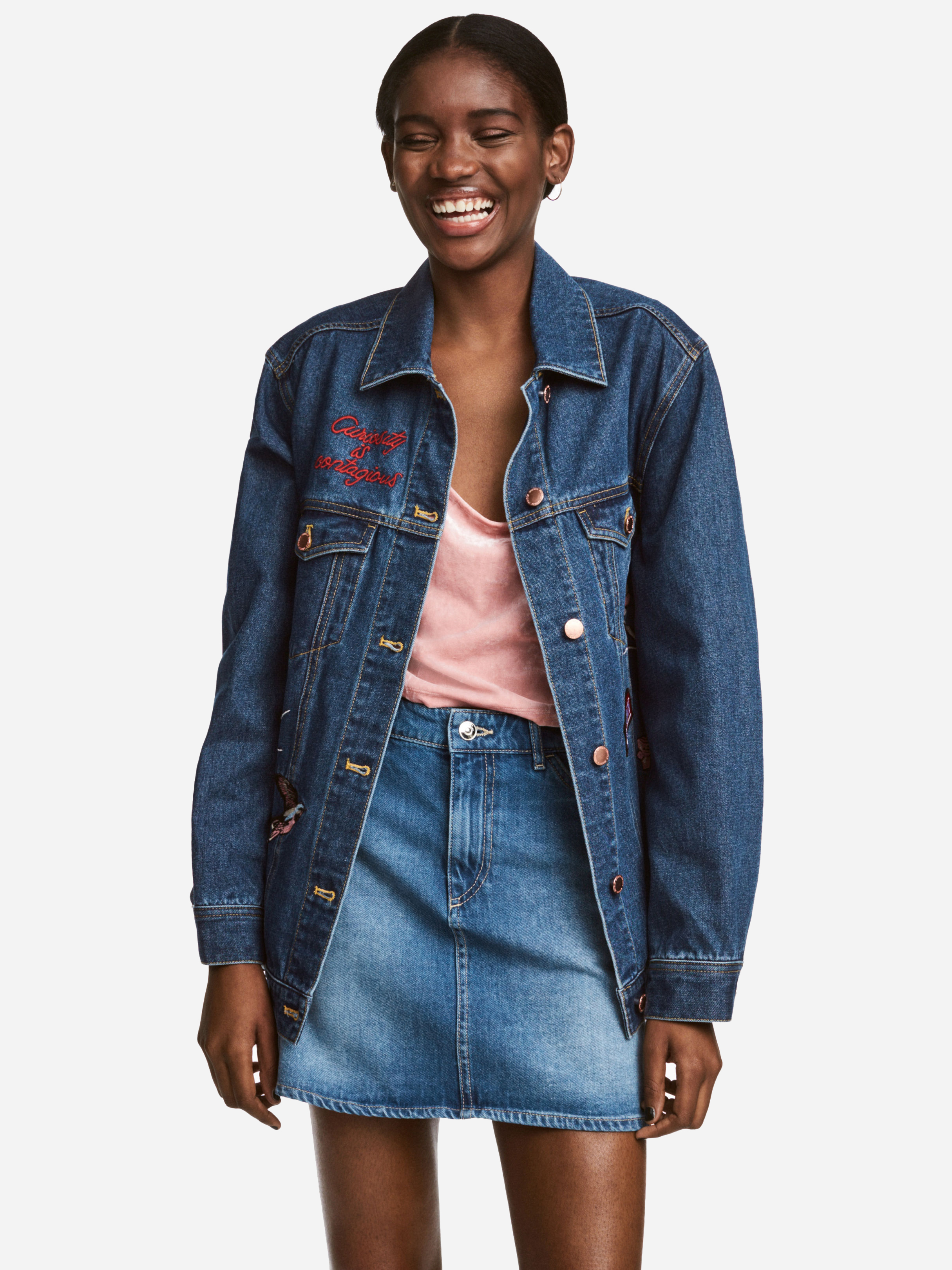 

Юбка джинсовая H&M 5148656-ACXD 46 Синяя