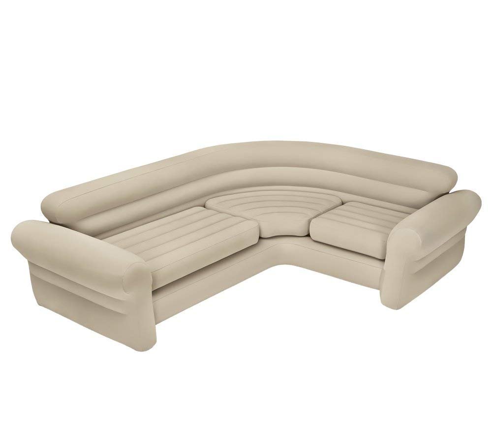 

Четырехместный угловой надувной диван Intex 68575 Сorner Sofa 257 x 203 x 76 см Бежевый (int_68575)