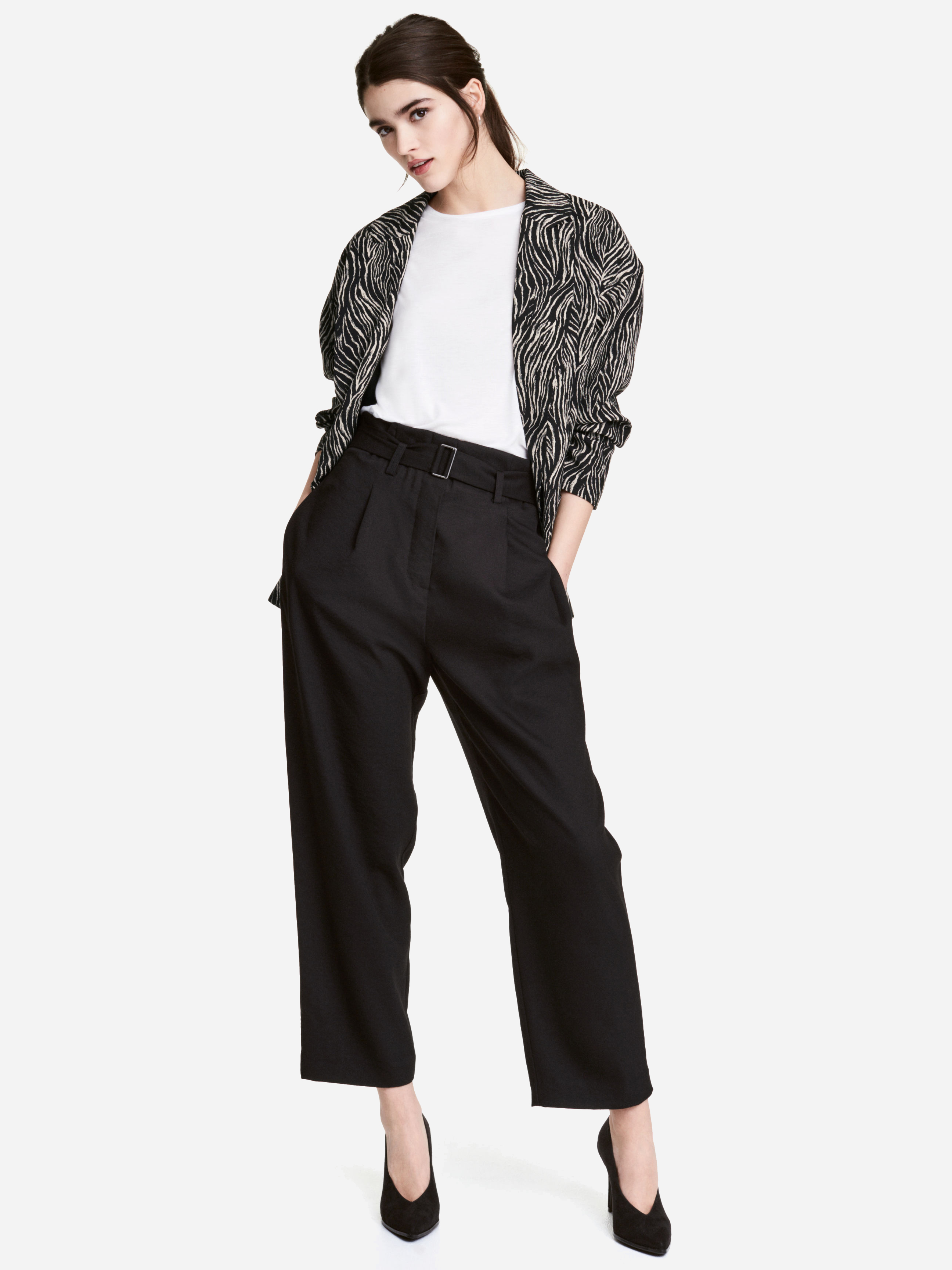 

Брюки H&M 4828305-AAAD 38 Черные