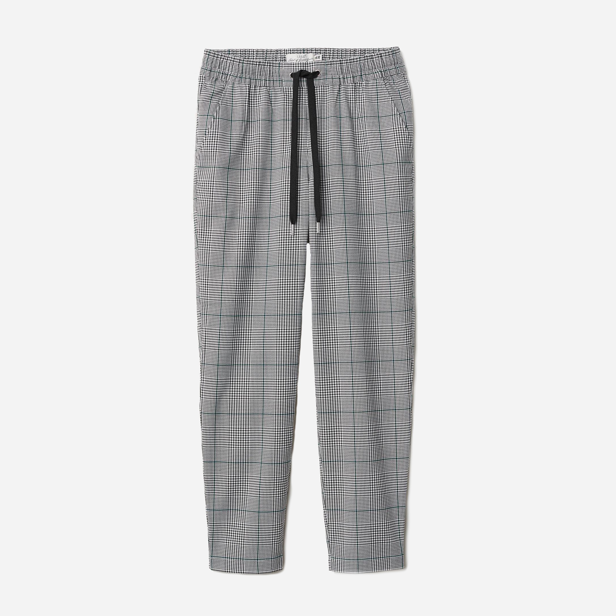 

Брюки H&M 6496718-ADLJ 38 Белые с черным