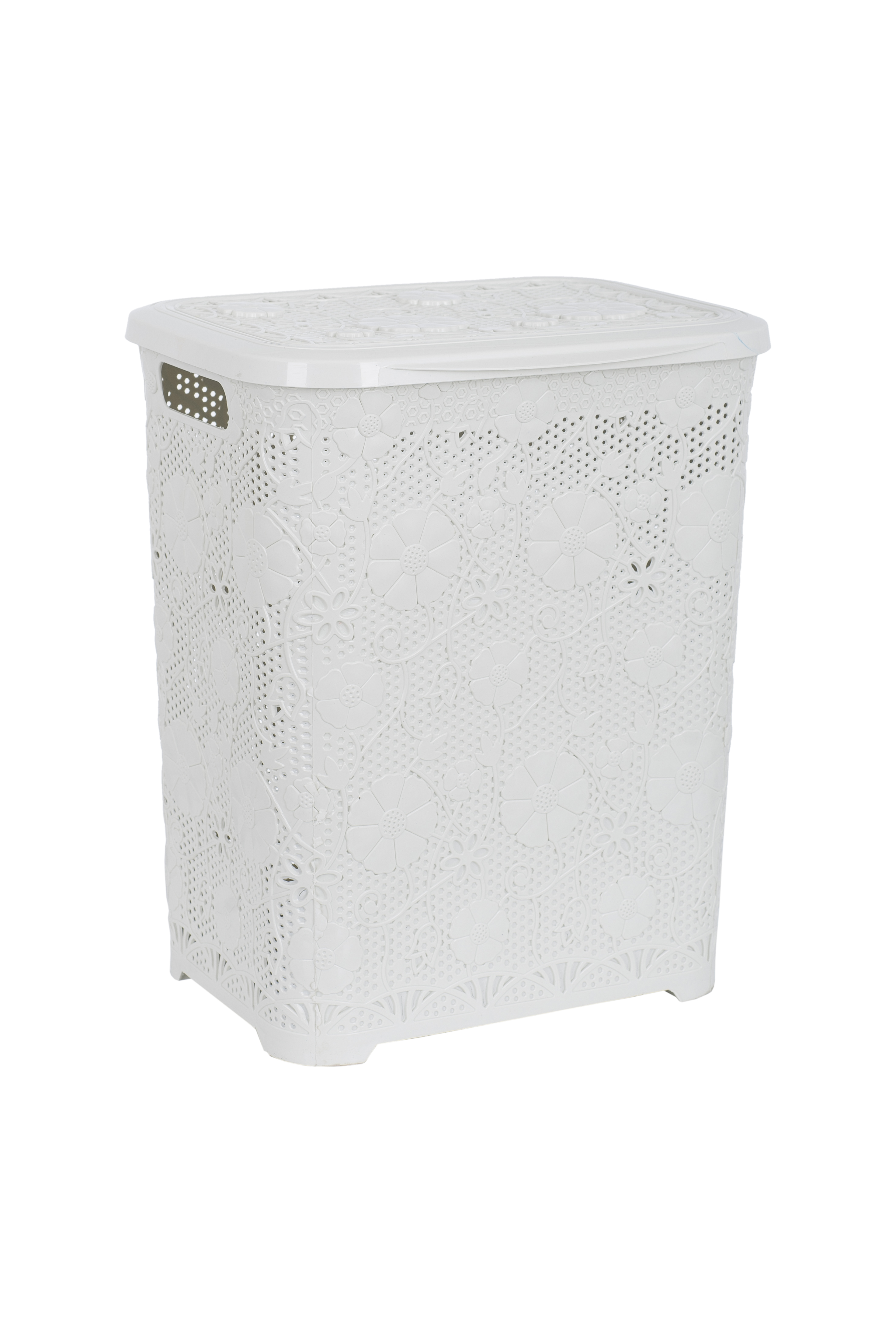 

Кошик для білизни VIOLET HOUSE WHITE Ажур