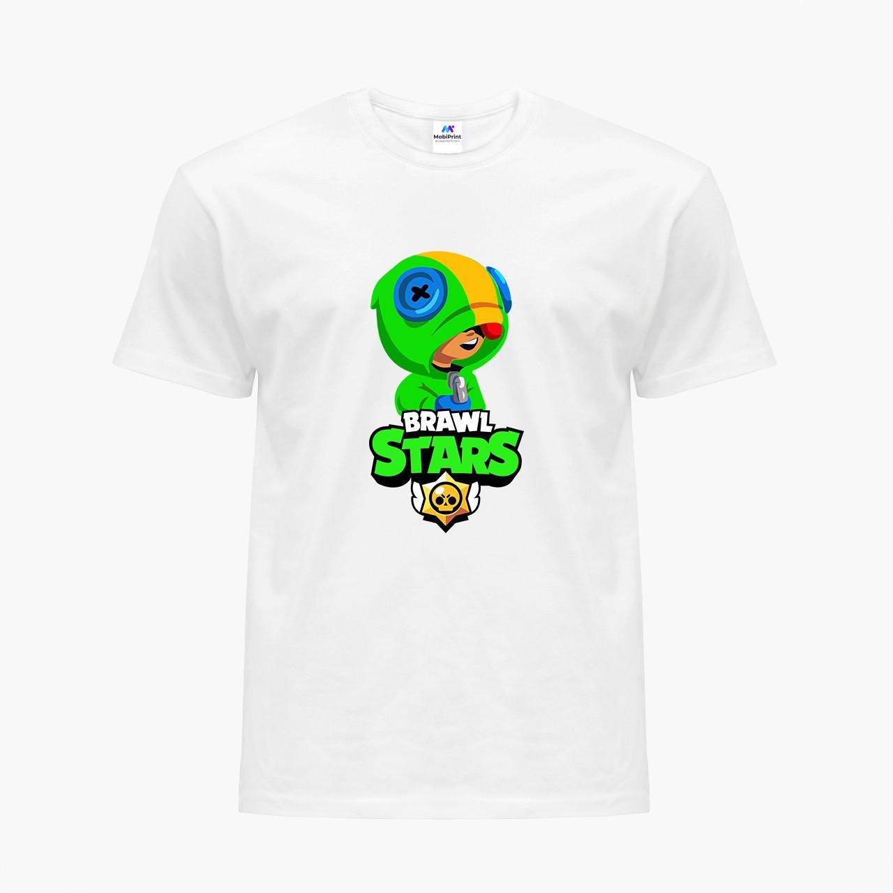 

Детская футболка Бравл Старс Леон (Brawl Stars Leon) (9224-1015) 158-164 см Хлопок Белый
