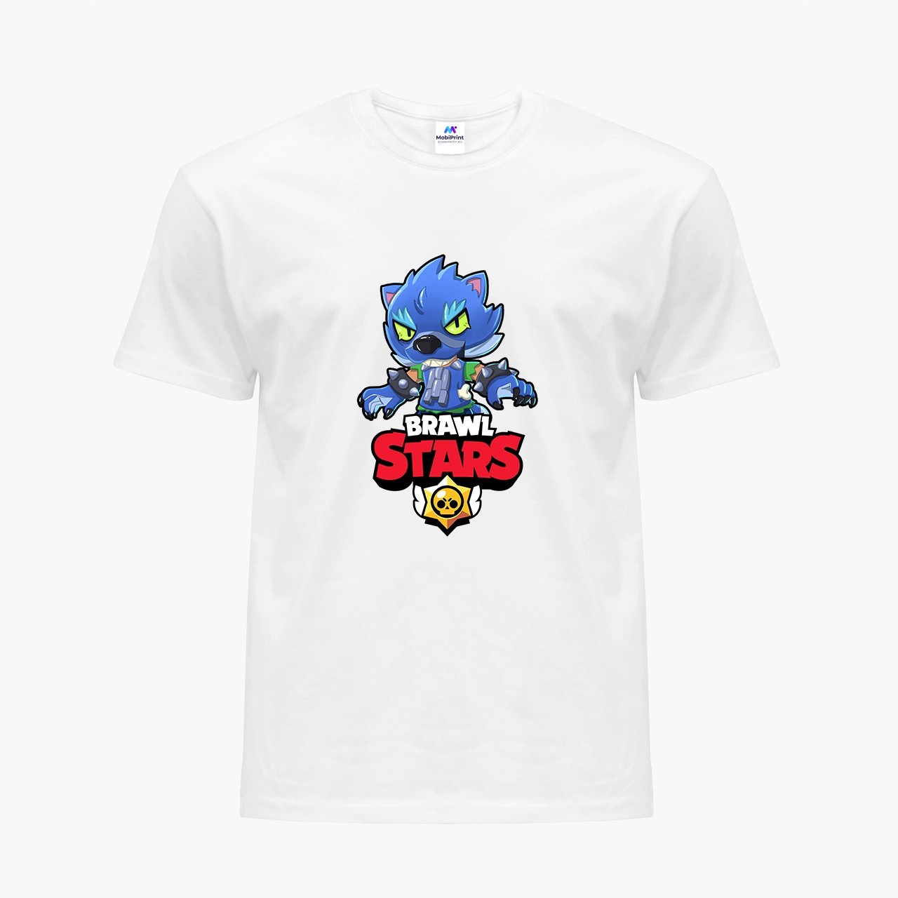 

Детская футболка Бравл Старс Леон Волк (Brawl Stars Leon WereWolf) (9224-1014) 122-128 см Хлопок Белый