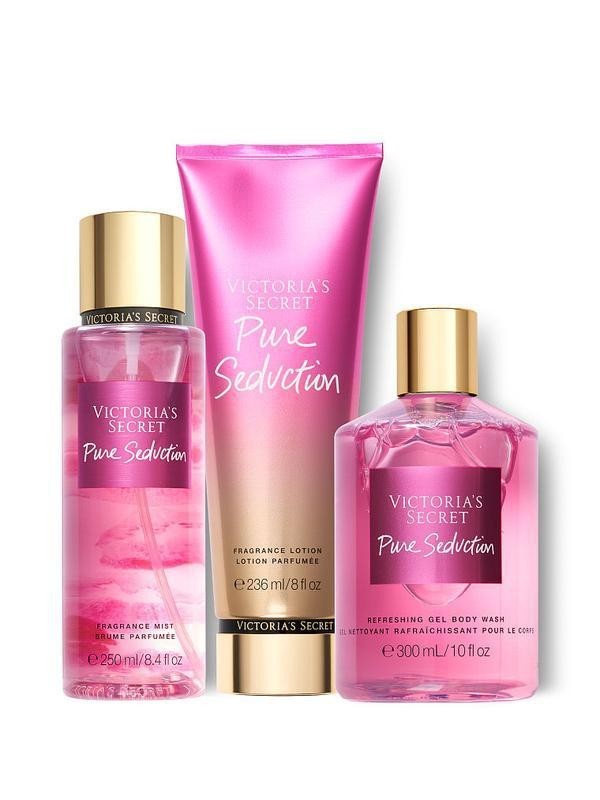

Подарочный набор Victoria's Secret Pure Seduction спрей 250 мл + лосьон 236 мл + гель для душа 300 мл