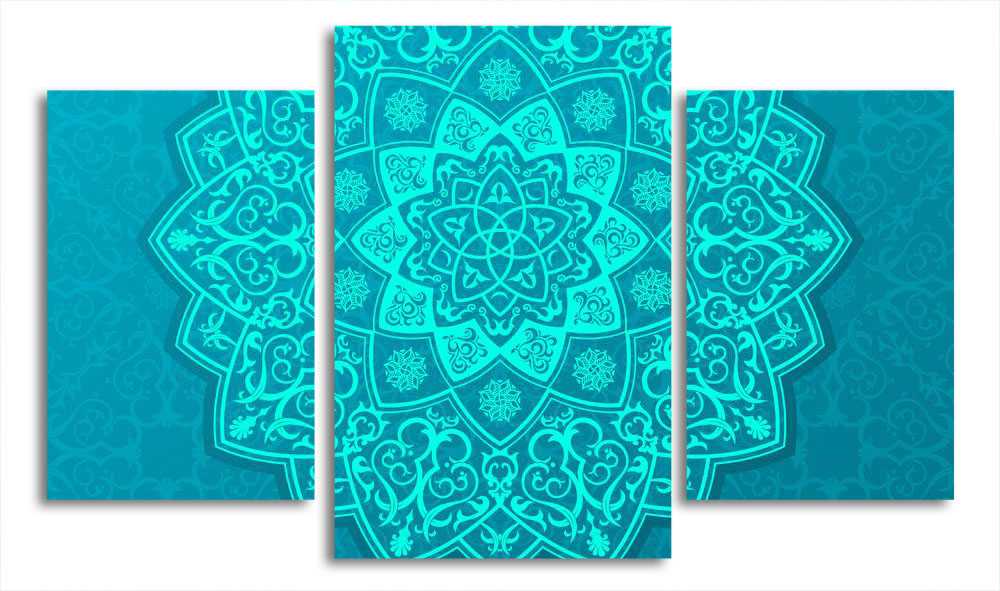 

Модульная картина LaPrint Цветочный узор 200x117 см