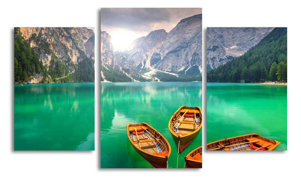 

Модульная картина LaPrint Горное озеро 200x117 см