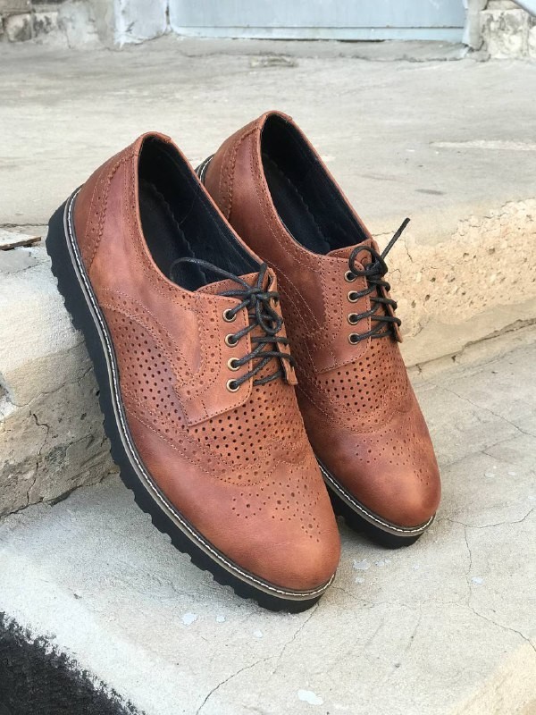 

Летние броги мужские Legessy xino коричневая кожа перфорация 40р (26,5 см)