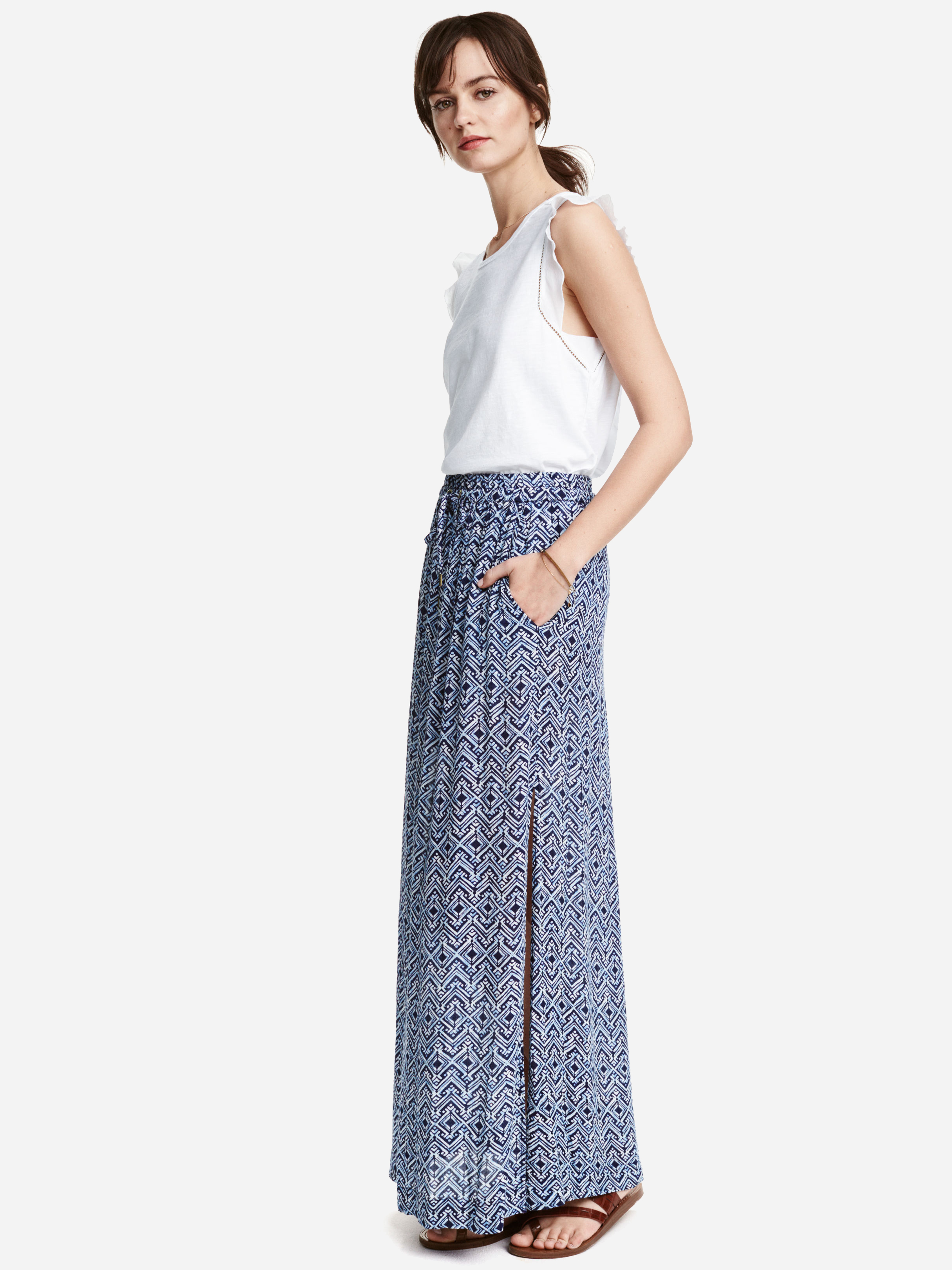 

Юбка H&M 3529413-ACTH 42 Синяя с белым