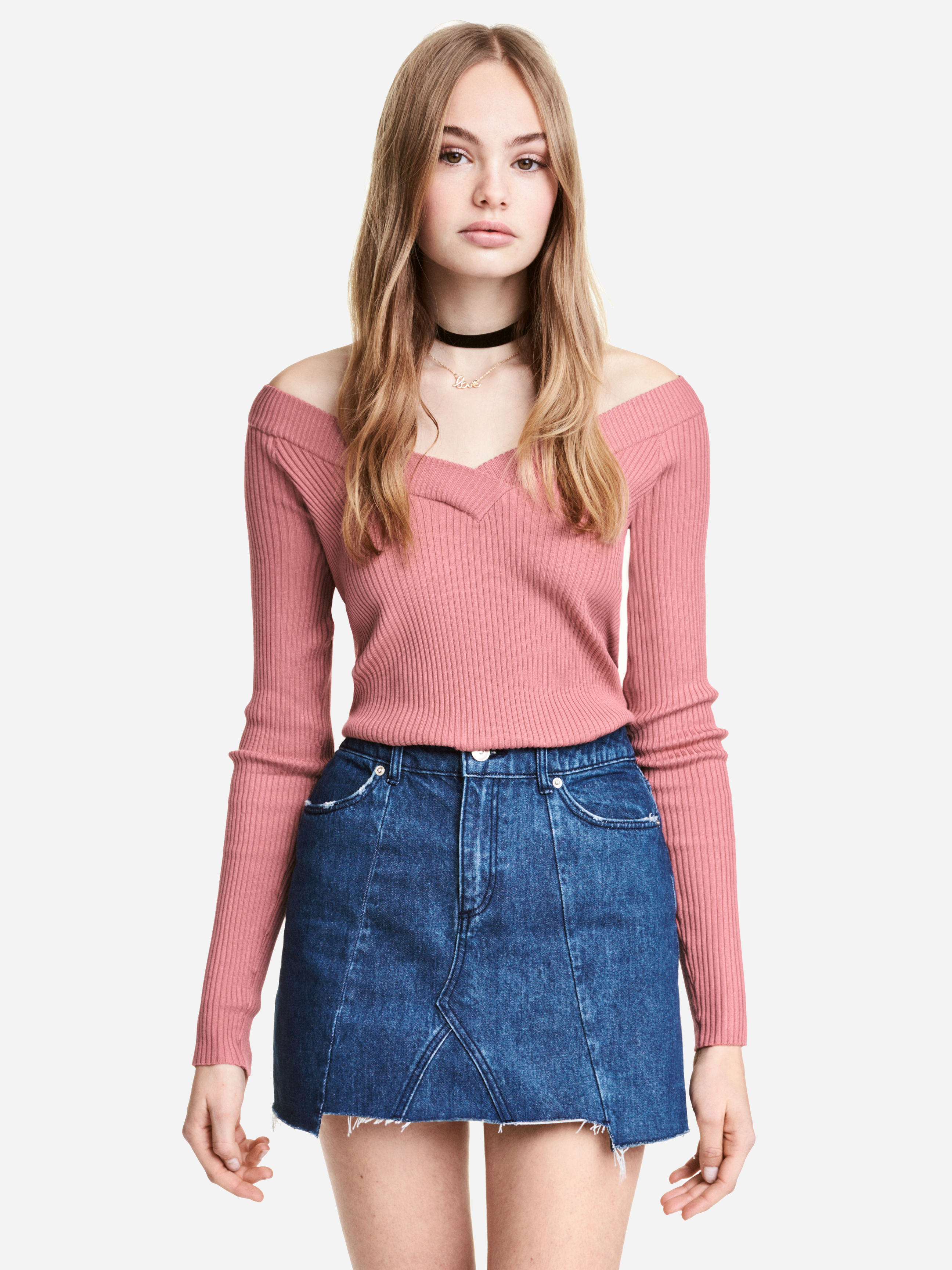 

Юбка джинсовая H&M 4631035-ACXD 42 Синяя