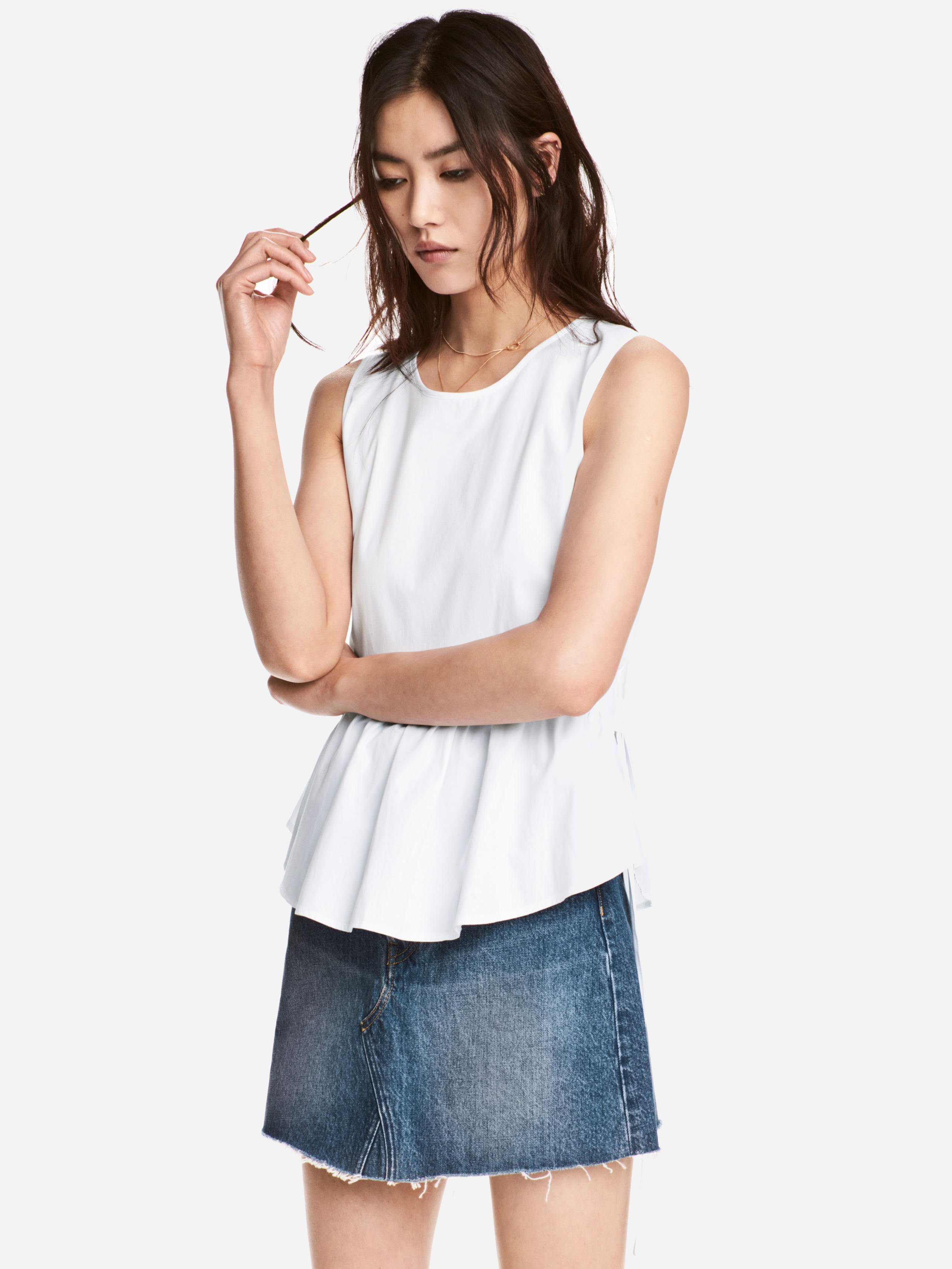 

Юбка джинсовая H&M 4830135-ACXD 36 Синяя