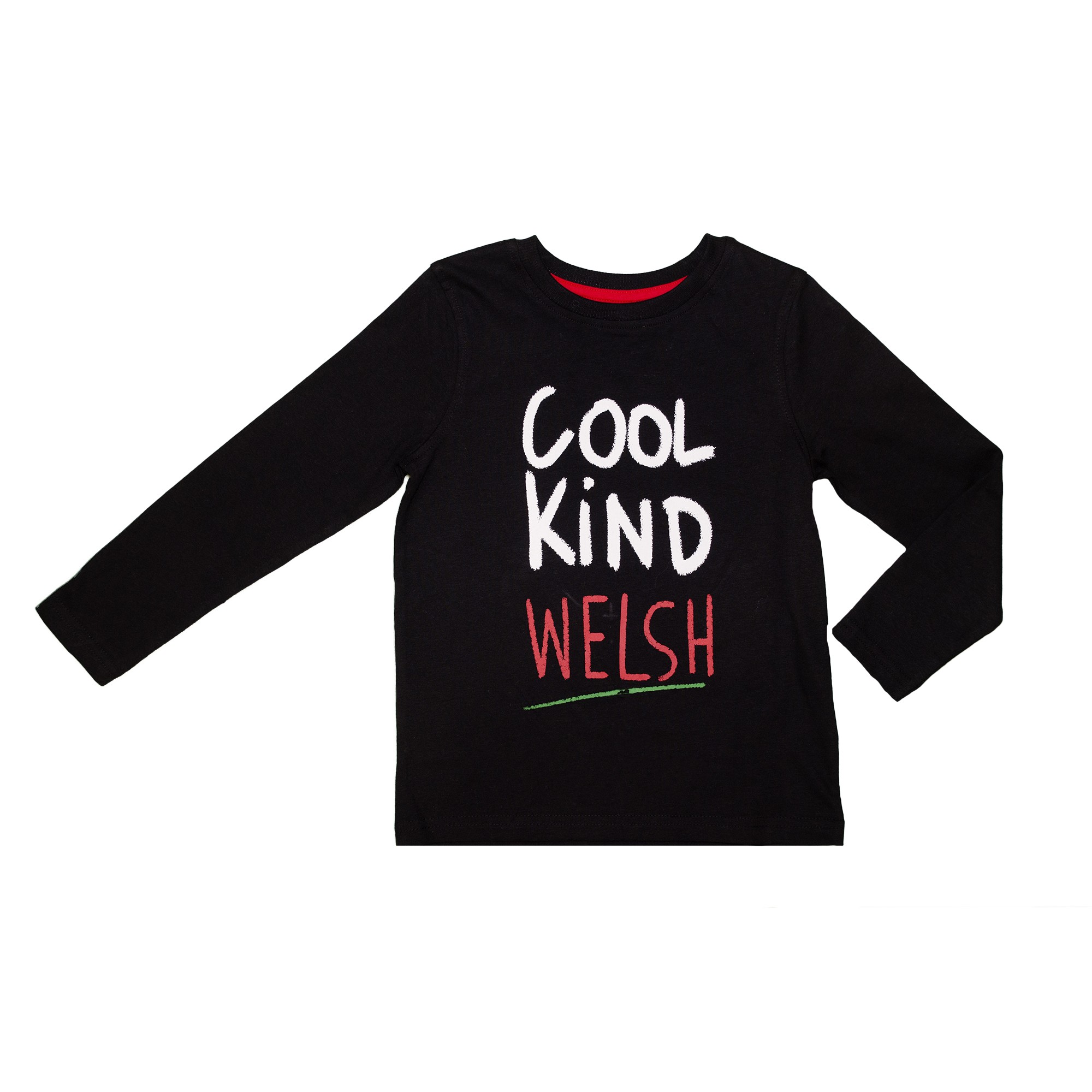 

Футболка с длинным рукавом для мальчика ( 1 шт.) George чёрного цвета с белой надписью 5-6 лет (110-116см) 1763