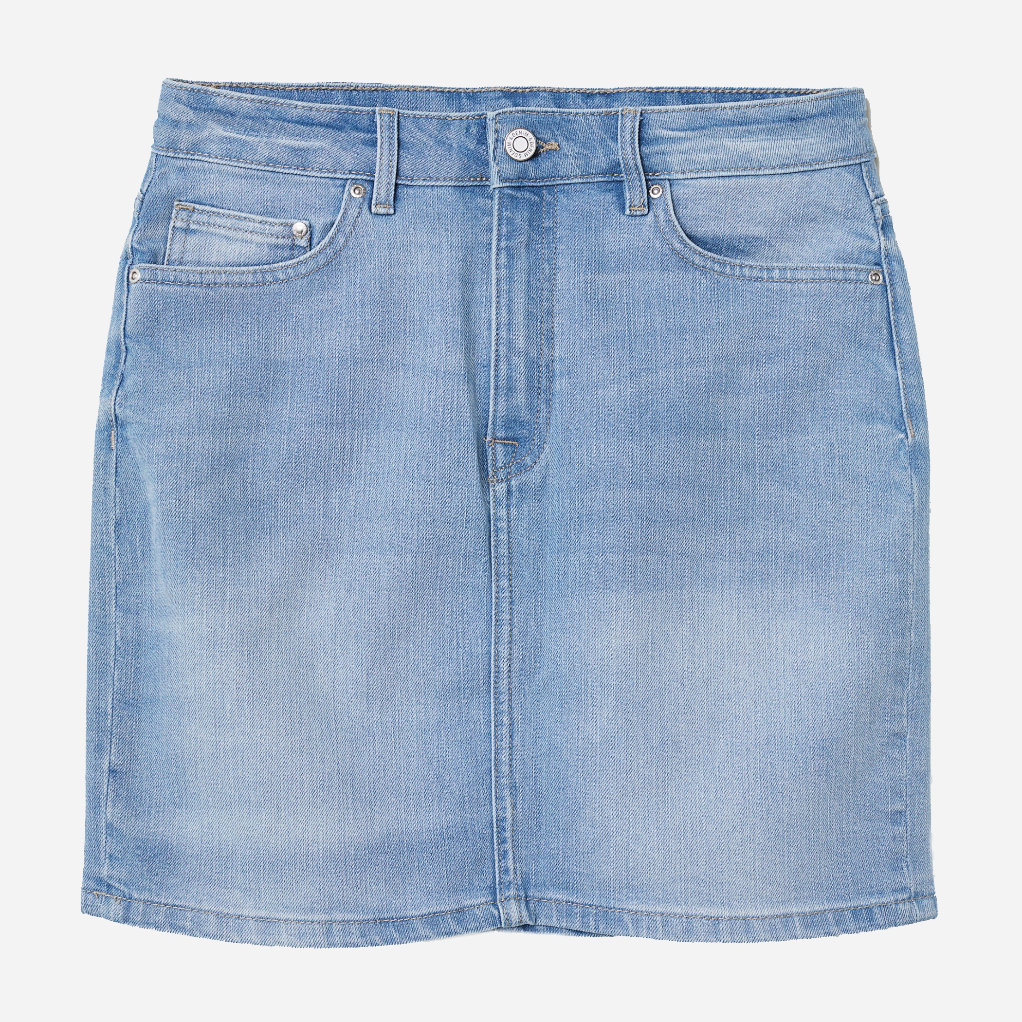 

Юбка джинсовая H&M 6257688-ACWX 34 Светло-синяя