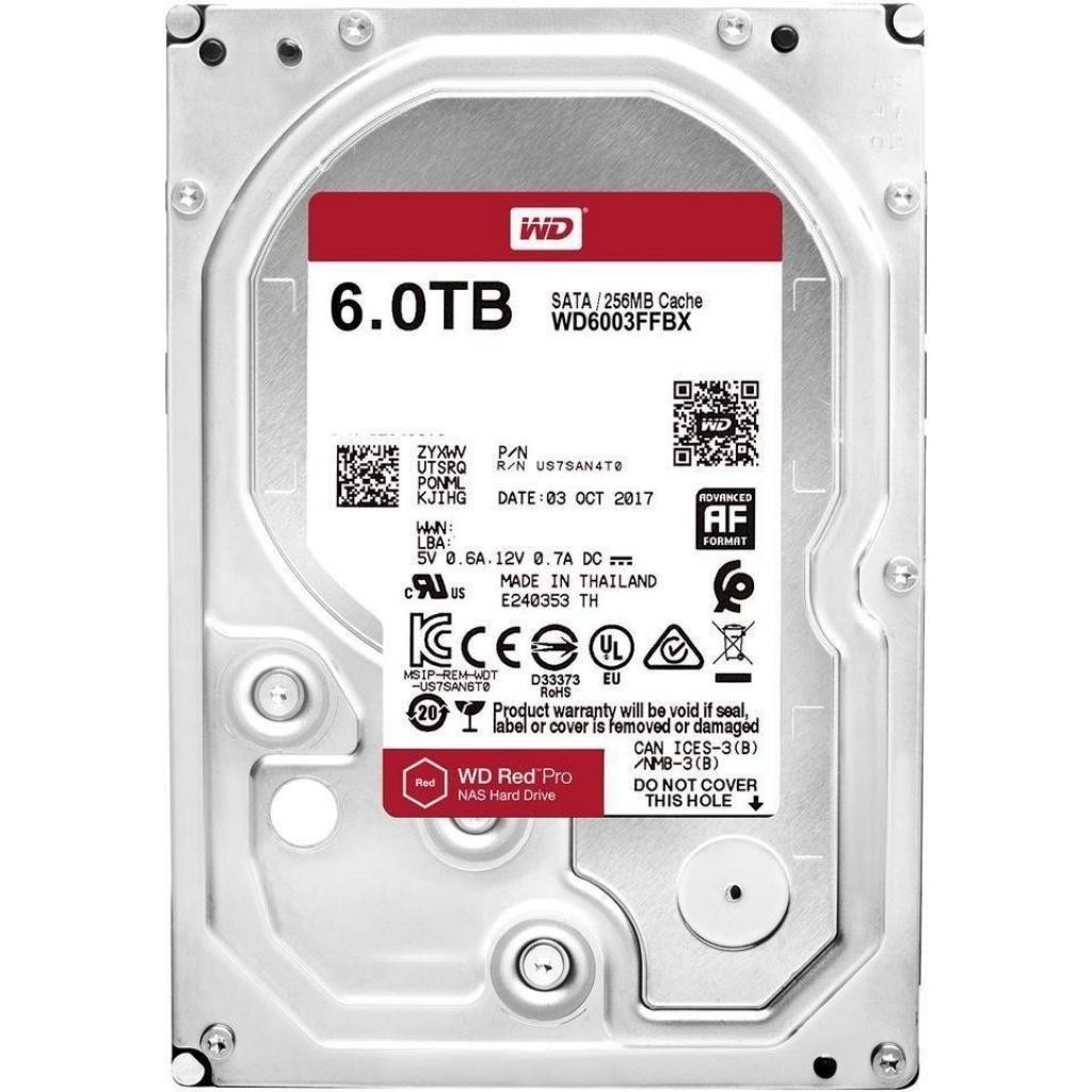 

Жесткий диск 3.5" 6TB (7200 rpm, 256MB, SATAIII) WD Red Pro (WD6003FFBX)