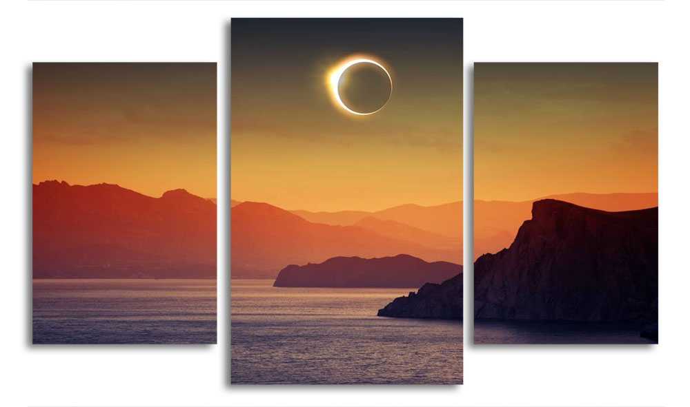 

Модульная картина LaPrint Солнечное затмение 200x117 см