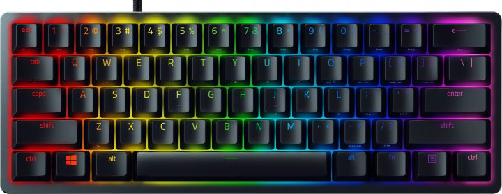

Игровая клавиатура Razer Huntsman Mini Purple Switch RU USB (RZ03-03391500-R3R1)