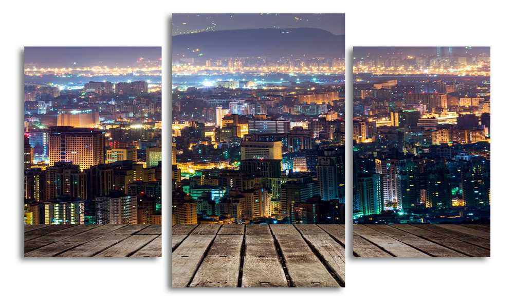 

Модульная картина LaPrint Мегаполис 200x117 см