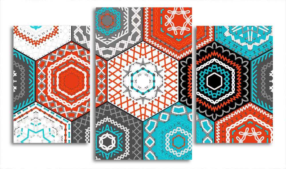 

Модульная картина LaPrint Узоры 200x117 см