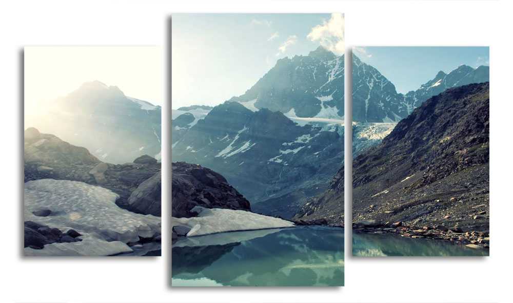 

Модульная картина LaPrint Горное озеро 200x117 см
