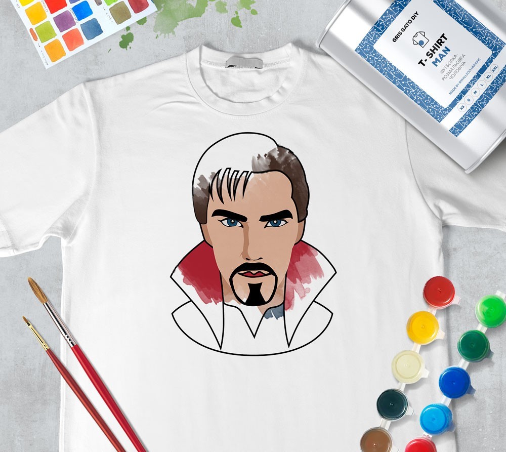 

Футболка раскраска для мужчин "Доктор Стрендж" Dr. Strange" (+ краски) WallZoo белая, Футболка раскраска для мужчин "Доктор Стрендж" Dr. Strange" (+ краски) WallZoo белая s
