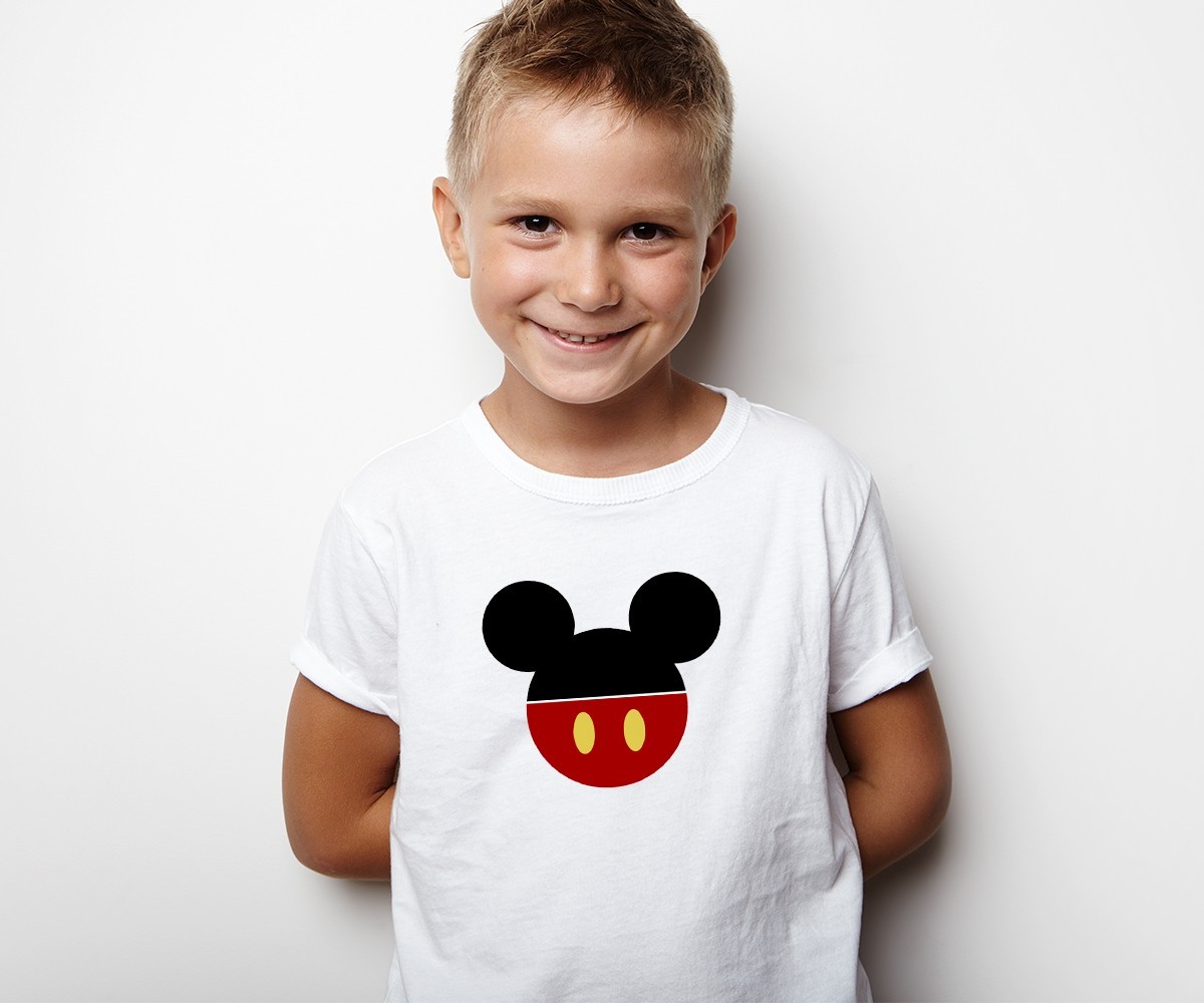 

Футболка для мальчиков, белая с принтом "Mickey Mouse". Рост 128 см (7-8 лет) TM WallZoo. 100% хлопок.