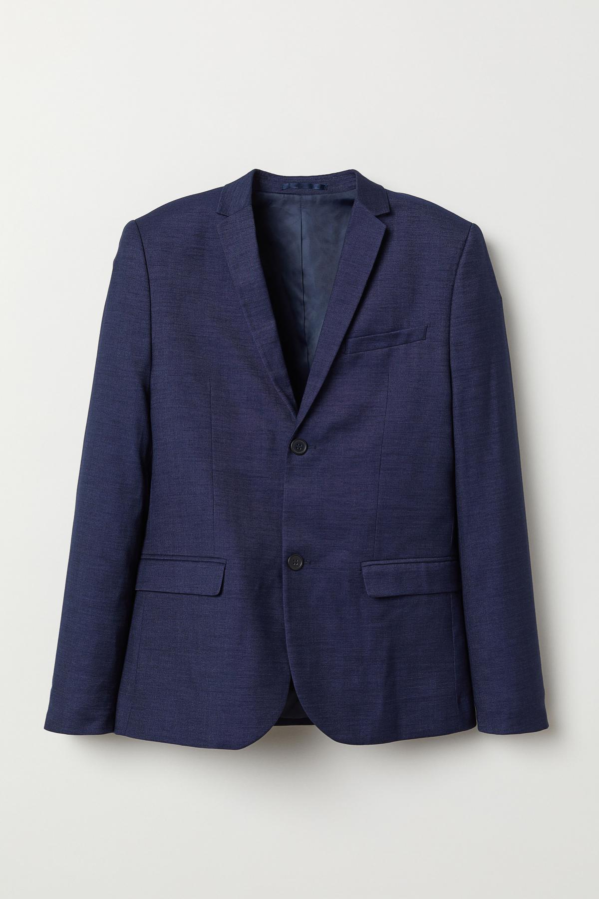 

Пиджак Skinny Fit H&M 52 Синий