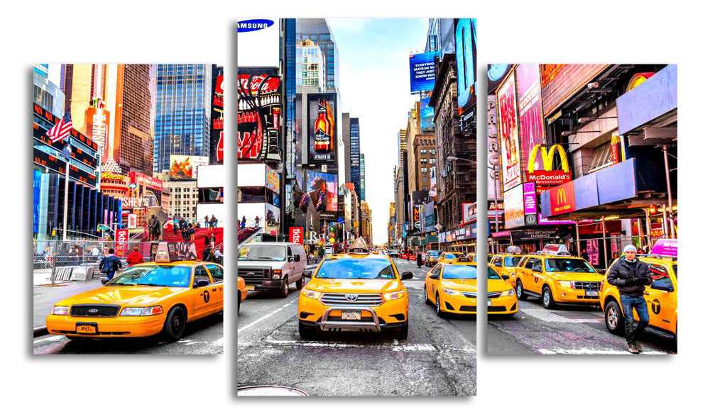 

Модульная картина LaPrint Такси Нью-Йорка 200x117 см