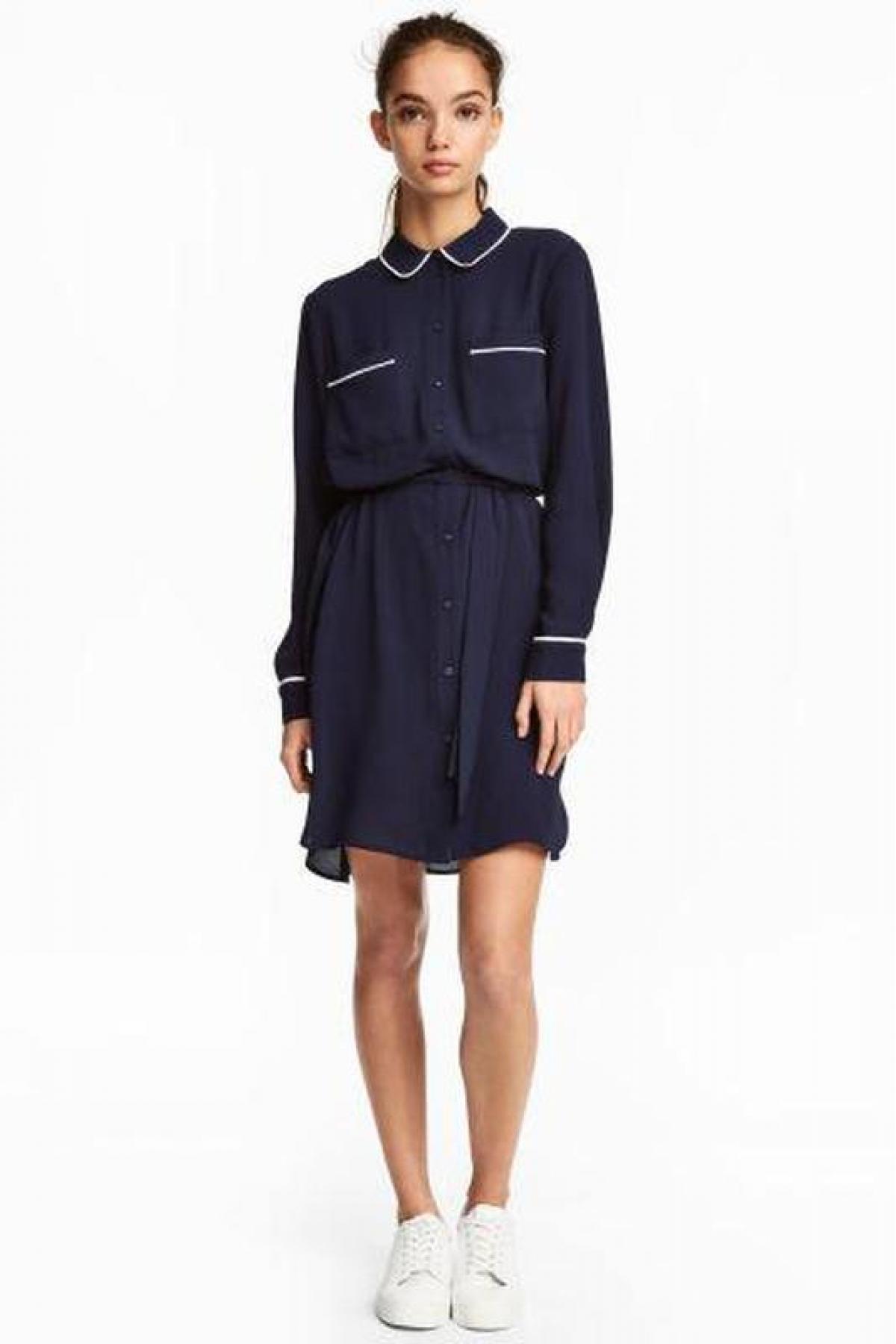 

Платье-рубашка H&M eur  Синяя (2132-0510008005, Платье-рубашка H&M eur 34 Синяя (2132-0510008005)