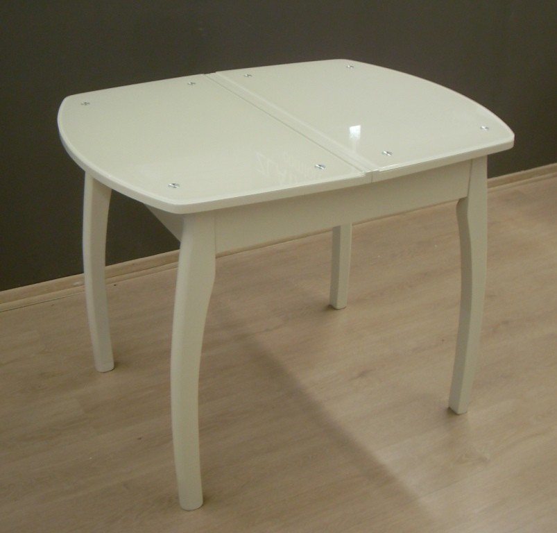

Обеденный стол WT35 , Tes Mobili, 1000/1300*800*780, Cream, glass