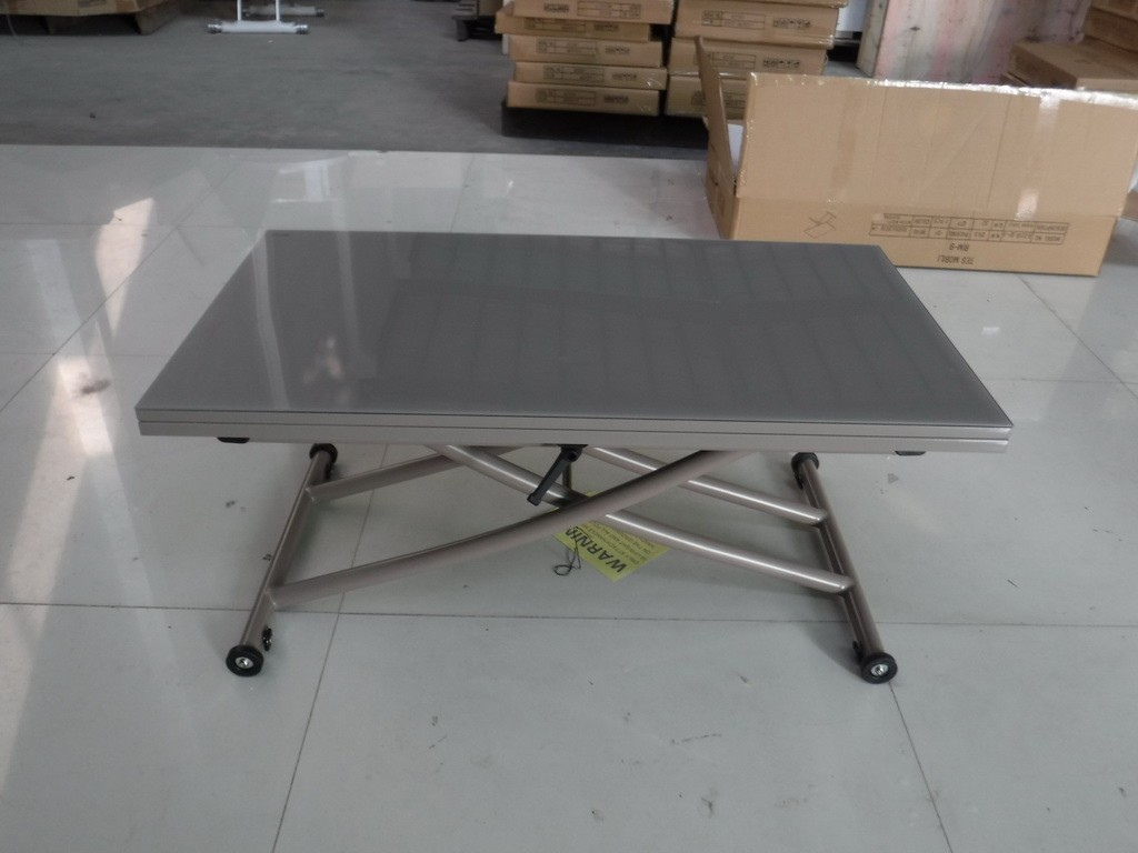

Стол-трансформер Рим-9, Tes Mobili, 570/1140*1000*380-760, TORTORA GLASS