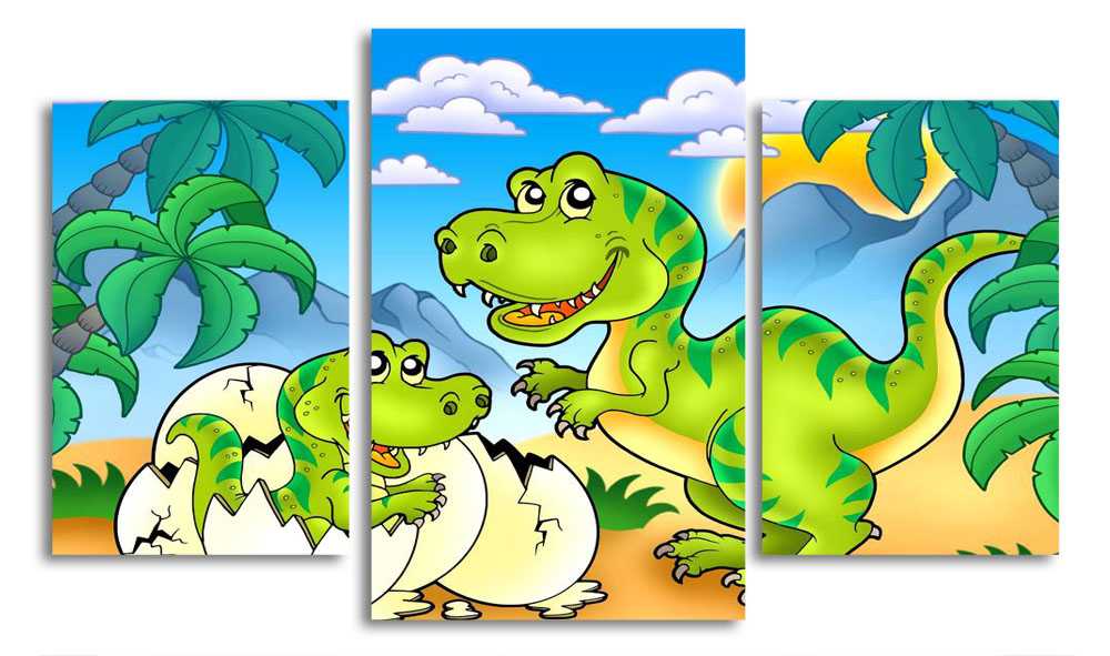

Модульная картина LaPrint Динозавры 200x117 см