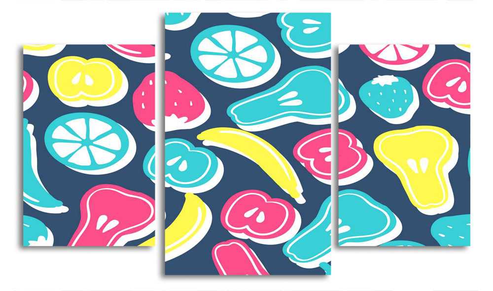 

Модульная картина LaPrint Экзотические фрукты 200x117 см