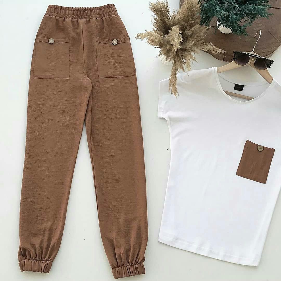 

Комплект для девочек, Артикул: OMR556-коричневый (140 СМ)