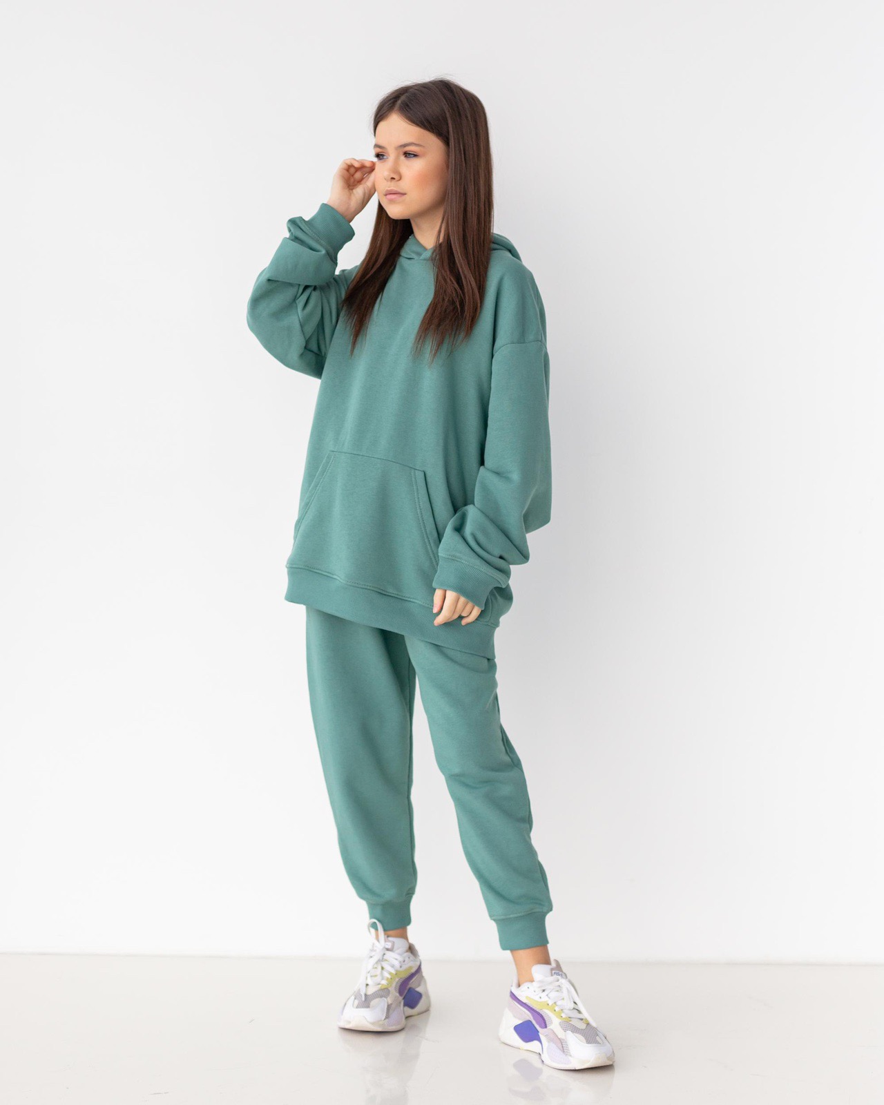 

Костюм трёхнитка для девочек, Артикул: BL8711 (140 СМ)