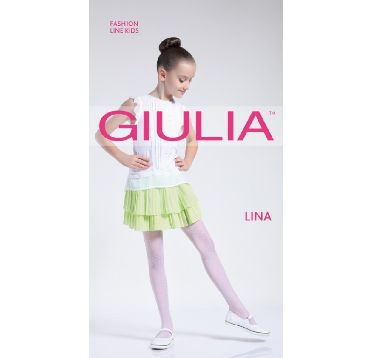 

Детские капроновые колготки Giulia Lina 20 5, Артикул: 700138-белый (128-134 СМ)