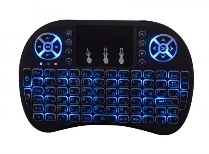 

Беспроводная русская клавиатура с тачпадом NicePrice Rii mini i8 2.4G (с подсветкой)