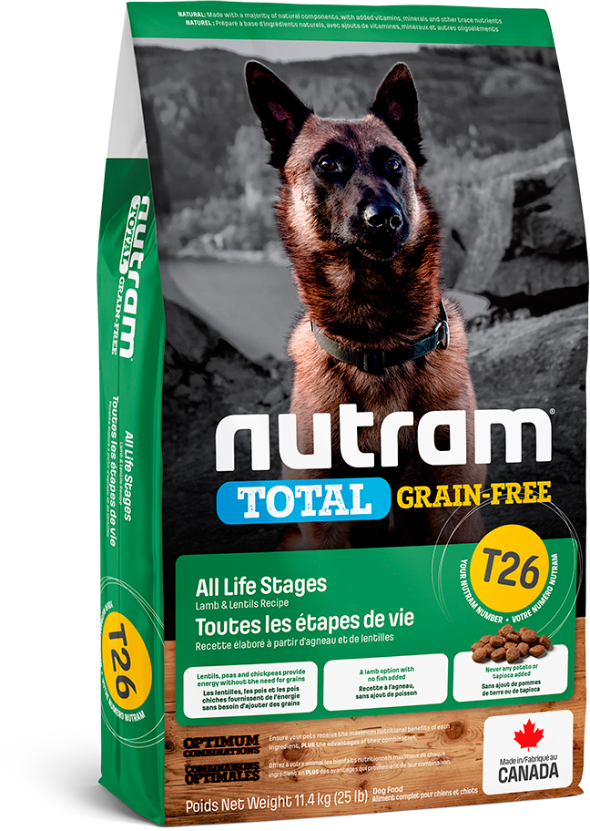 

Сухой корм Nutram T26 Total Grain-Free Lamb Lentils Dog 11.4 кг