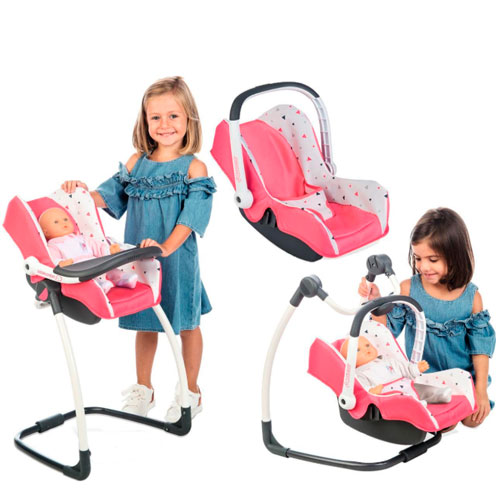 

Кресло-качеля переноска стульчик для Maxi-Cosi Quinny 3 в 1 Smoby 29701-BR-1177