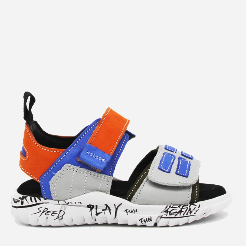 

Сандалии VUVU KIDS Navy/orange/light grey and black line 3725 30 (12.5) 11.5 Синий/Оранжевый/Серый