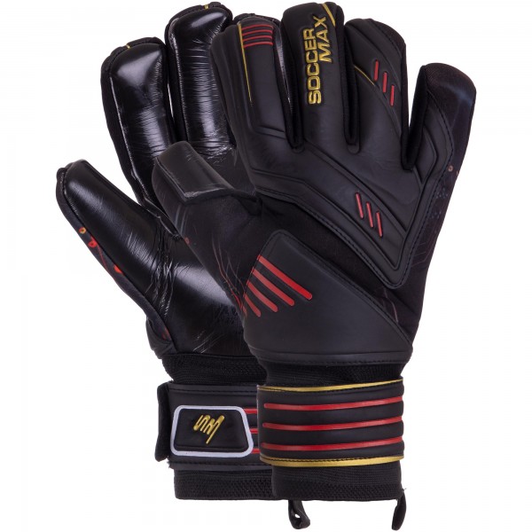 

Перчатки вратарские GK-003 SOCCERMAX р-р 10 Черный-красный (SKL02822)