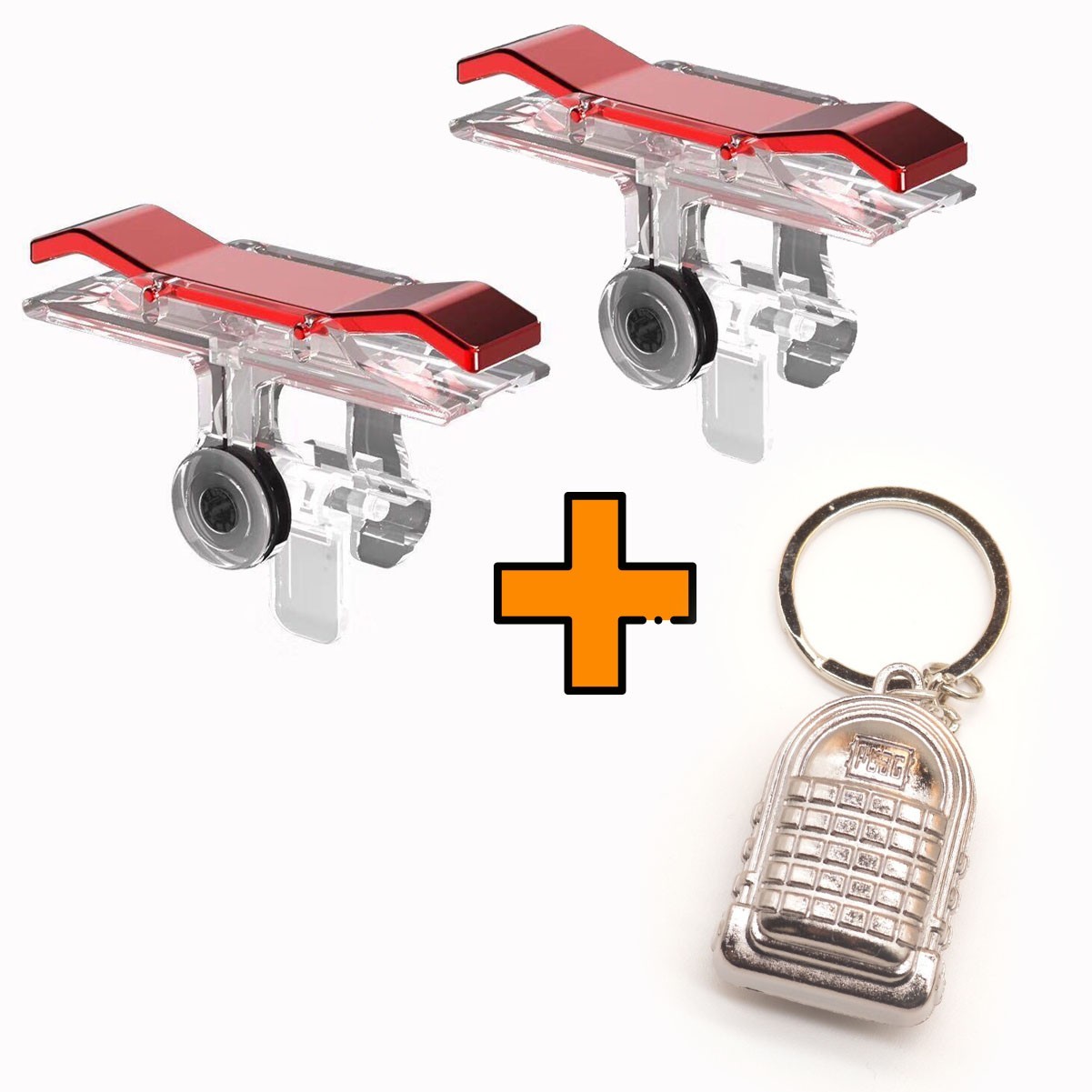 

Игровые контроллеры Marpiel E9 Red (геймпад триггеры курки для смартфона для PUBG) + рюкзак 3 уровня