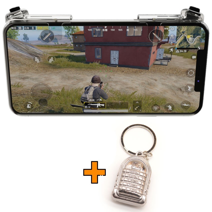 

Игровые контроллеры Marpiel HKII (геймпад триггеры курки для смартфона для PUBG) + рюкзак 3 уровня