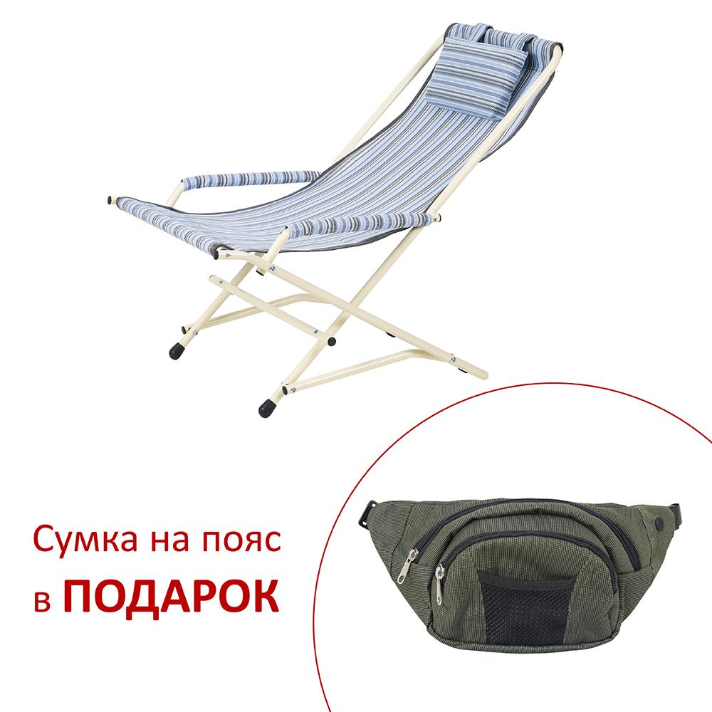

Кресло "Качалка" d20 мм (текстилен голубая полоска)