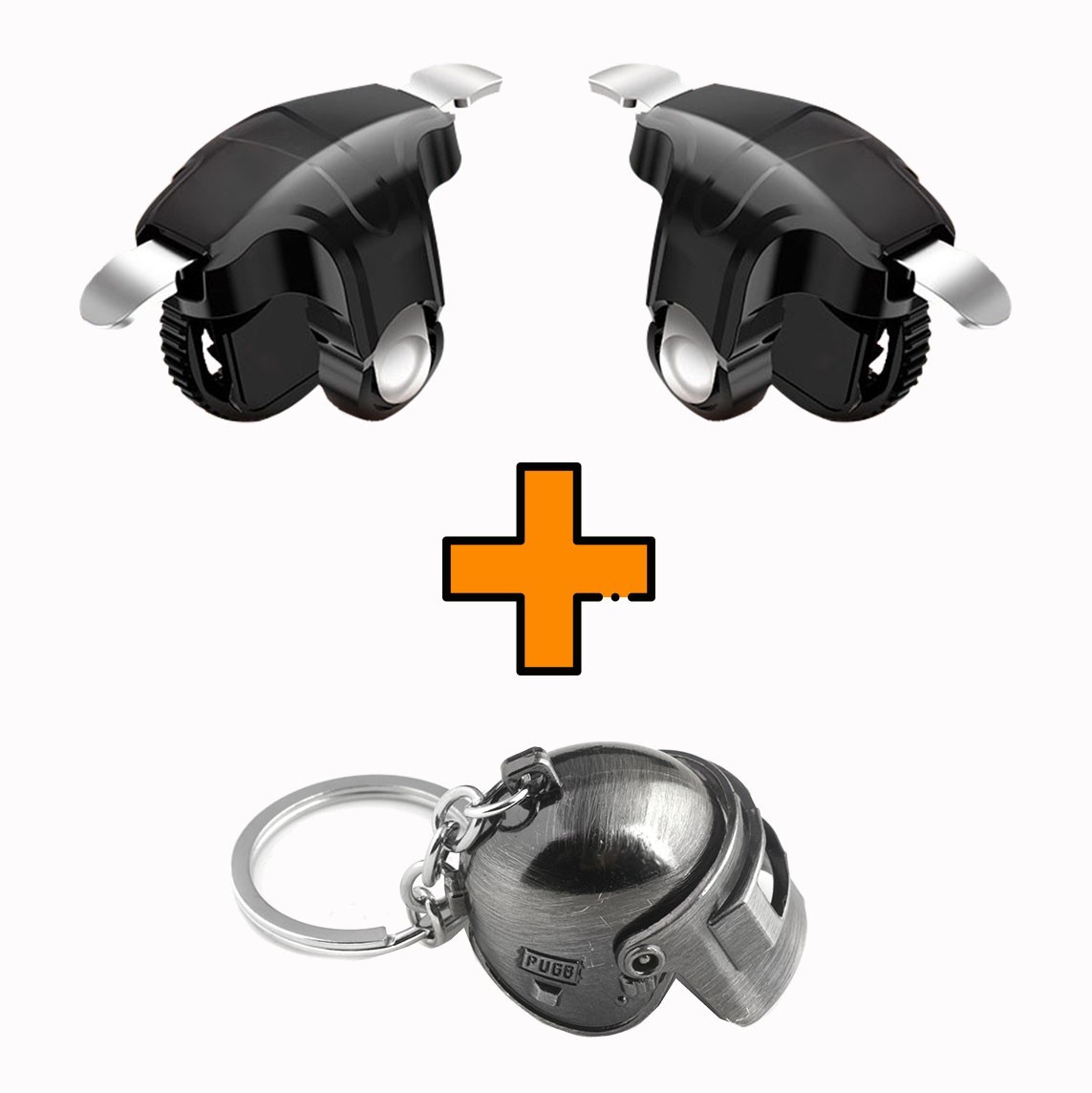 

Игровые контроллеры Marpiel HX Black (геймпад триггеры курки для смартфона для PUBG) + шлем 3 уровня