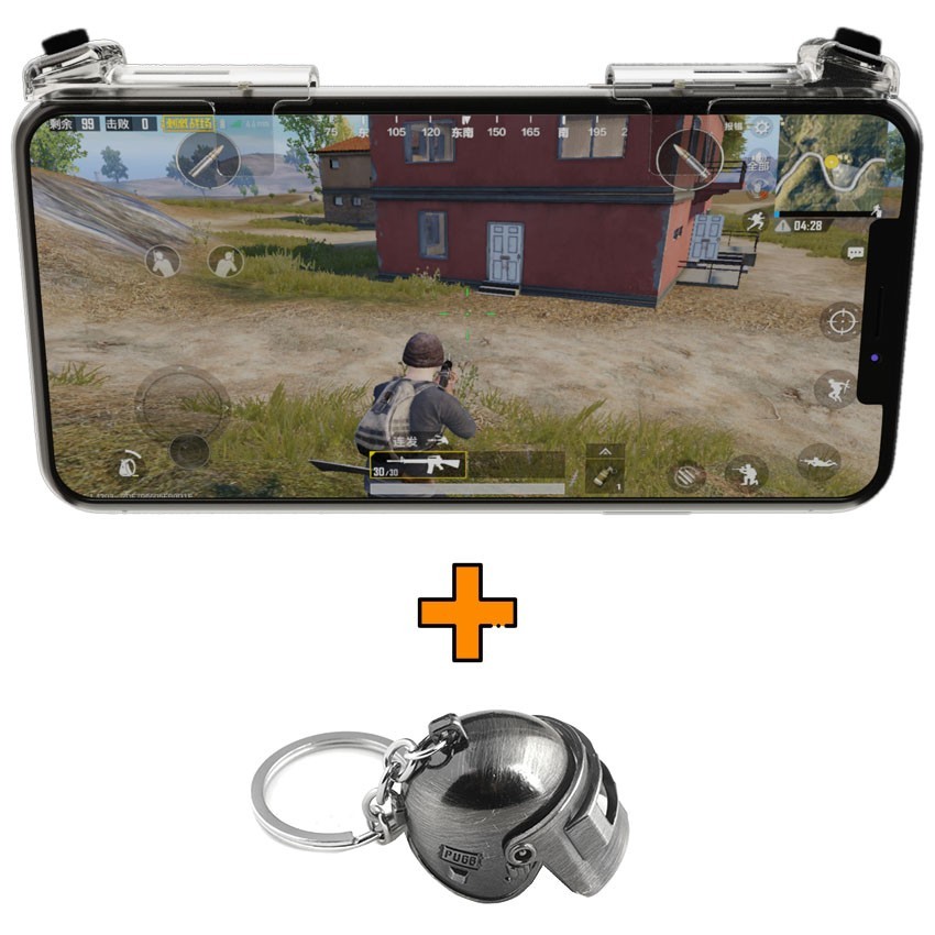

Игровые контроллеры Marpiel HKII (геймпад триггеры курки для смартфона для PUBG) + шлем 3 уровня