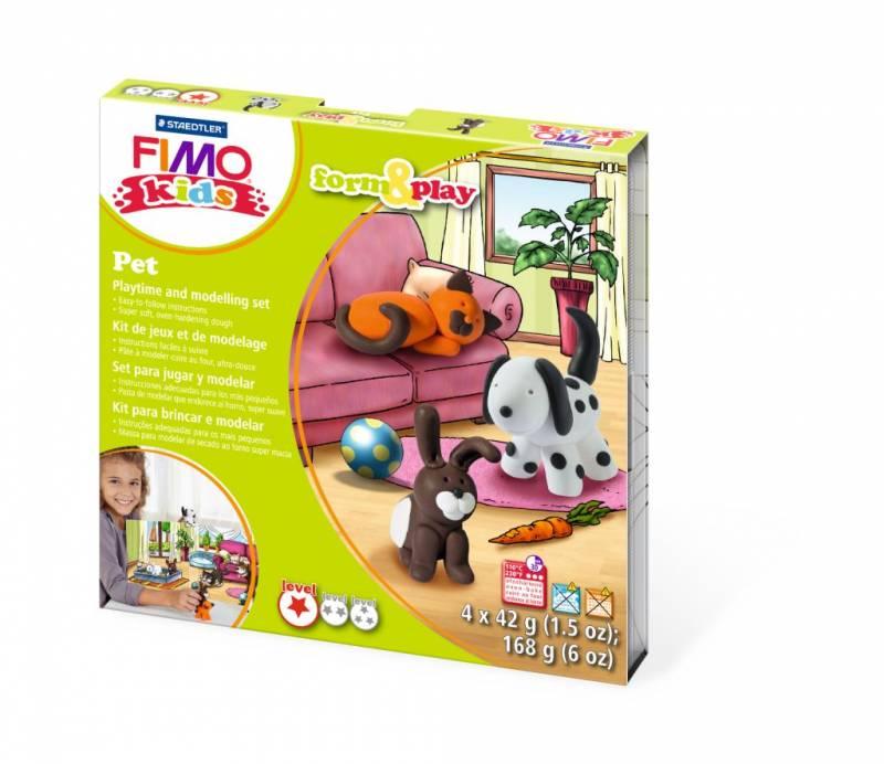 

Пластика Fimo kids Домашние любимцы набор 4 цв.x42 г (4007817806036)