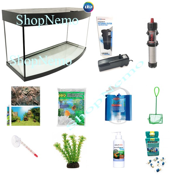 

Аквариумный набор ZooCool Vision 400-250-350 (35л) 4мм Черный