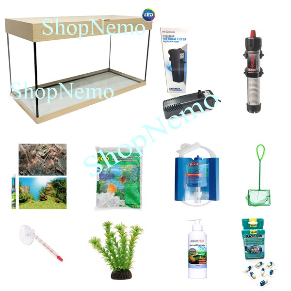 

Аквариумный набор ZooCool Classic 600-300-400 (72л) 5мм Бук