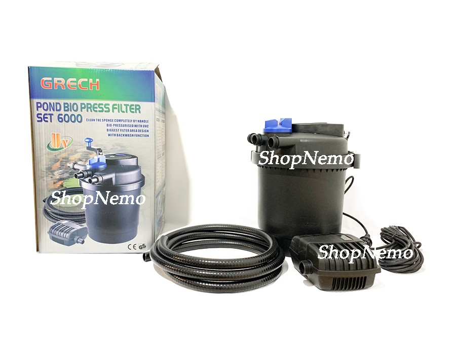 

Напорный фильтр с насосом для пруда SunSun CPF-2500Т UV